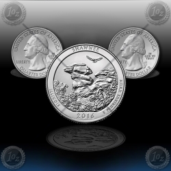 ZDA 25 Cents (31th Quarters) 2016 "Illinois - Shawnee National Forest" P+D